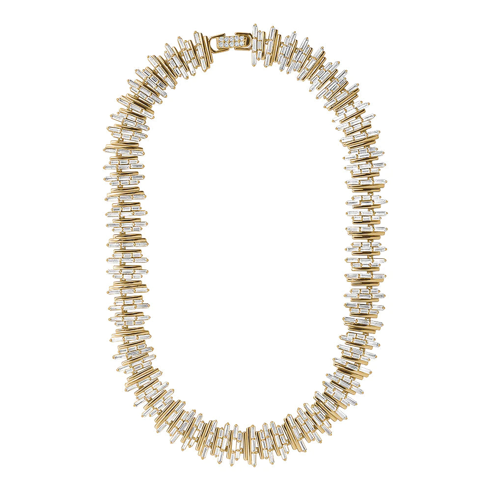 baguette collar necklace